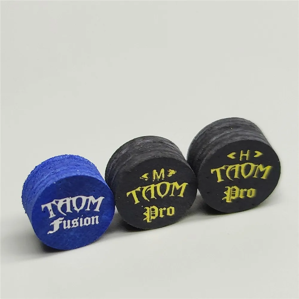 Taom Fusion Tip with 11mm Finland Pro Tips Medium / Hard Professional for Snooker Cue Stick Snooker & Billiard Accessories