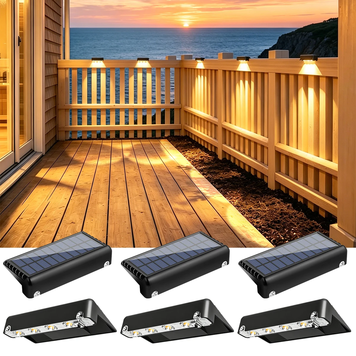 luz-solar-para-cerca-luz-solar-para-deck-luz-solar-para-jardim-com-4-leds-de-alta-luminosidade-lente-ip65-a-prova-d'Agua-acendimento-automatico-do-anoitecer-ao-amanhecer-bateria-de-500mah
