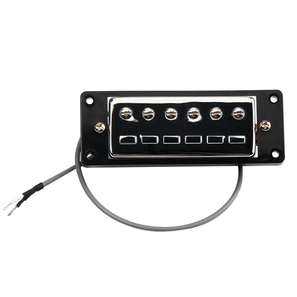 

Humbucker Pickups for Electric Guitar 52mm 50mm Pole Spacing Black Frame Clear Sound Replacement Humbucker Pickups