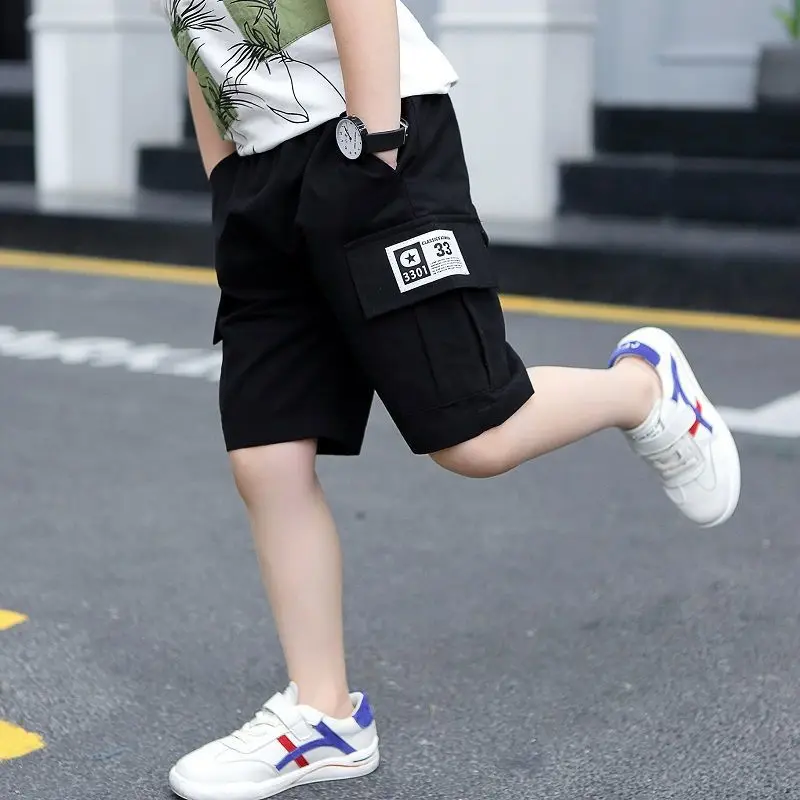 New Baby Boy Shorts Summer Boys Sports Camouflage Loose Shorts Elastic Waist Teen Trousers Children\'s Clothes 2-14 Years Old