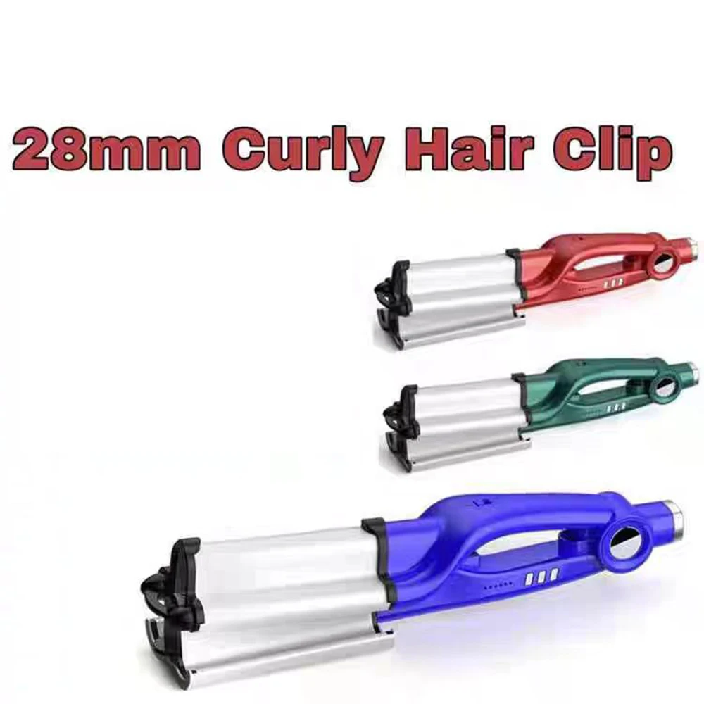 

Плойка для завивки волос с водной волной, 28 мм, щипцы для завивки волос с глубокой волной, электрические щипцы для завивки волос, инструмент для укладки волос, нагреватель PTC, щипцы для завивки волос, кукуруза