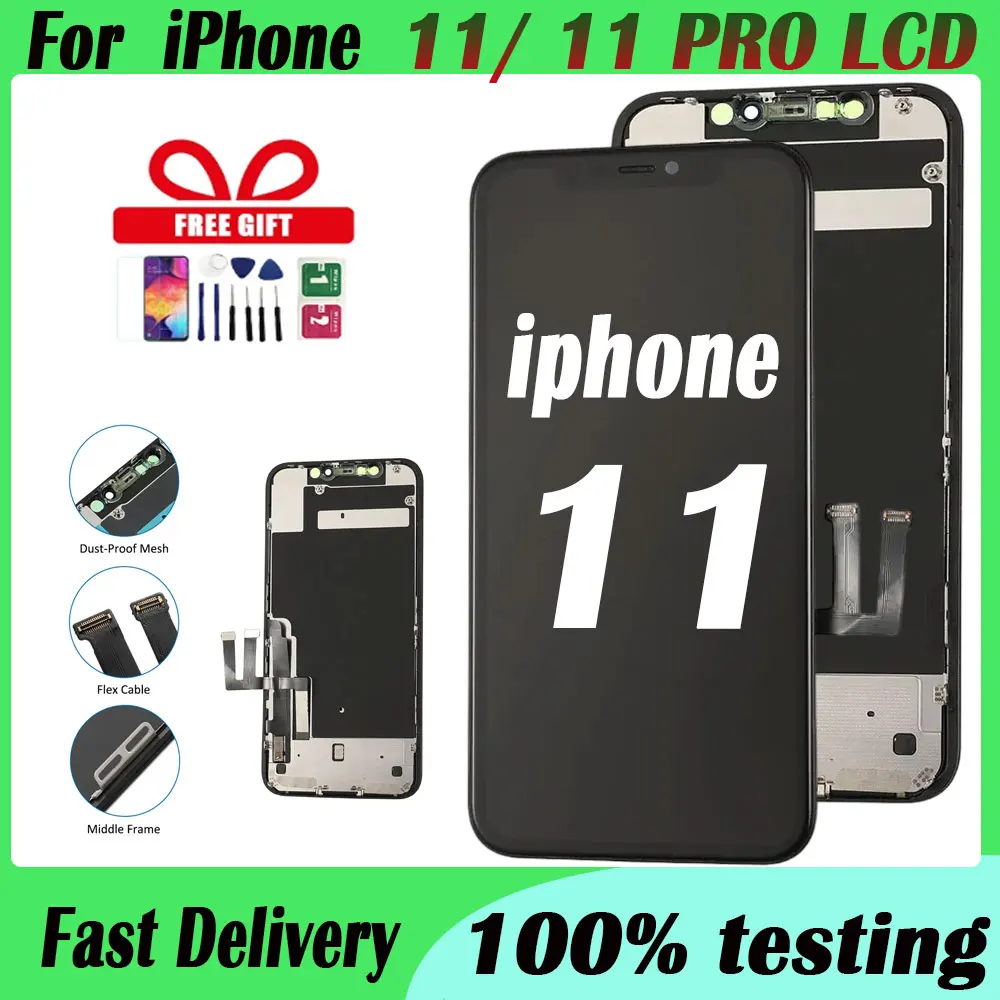 Super AMOLED For iPhone 11/11PRO LCD with 3D touch screen digitizer component,For iPhone 11/11PRO display screen replacement