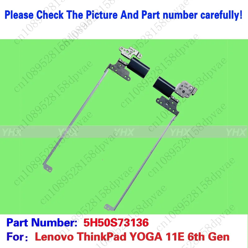 GYX New For Lenovo Yoga 11E Gen6 LCD Screen Hinge Shaft Axis Kits L&R 5H50S73136.