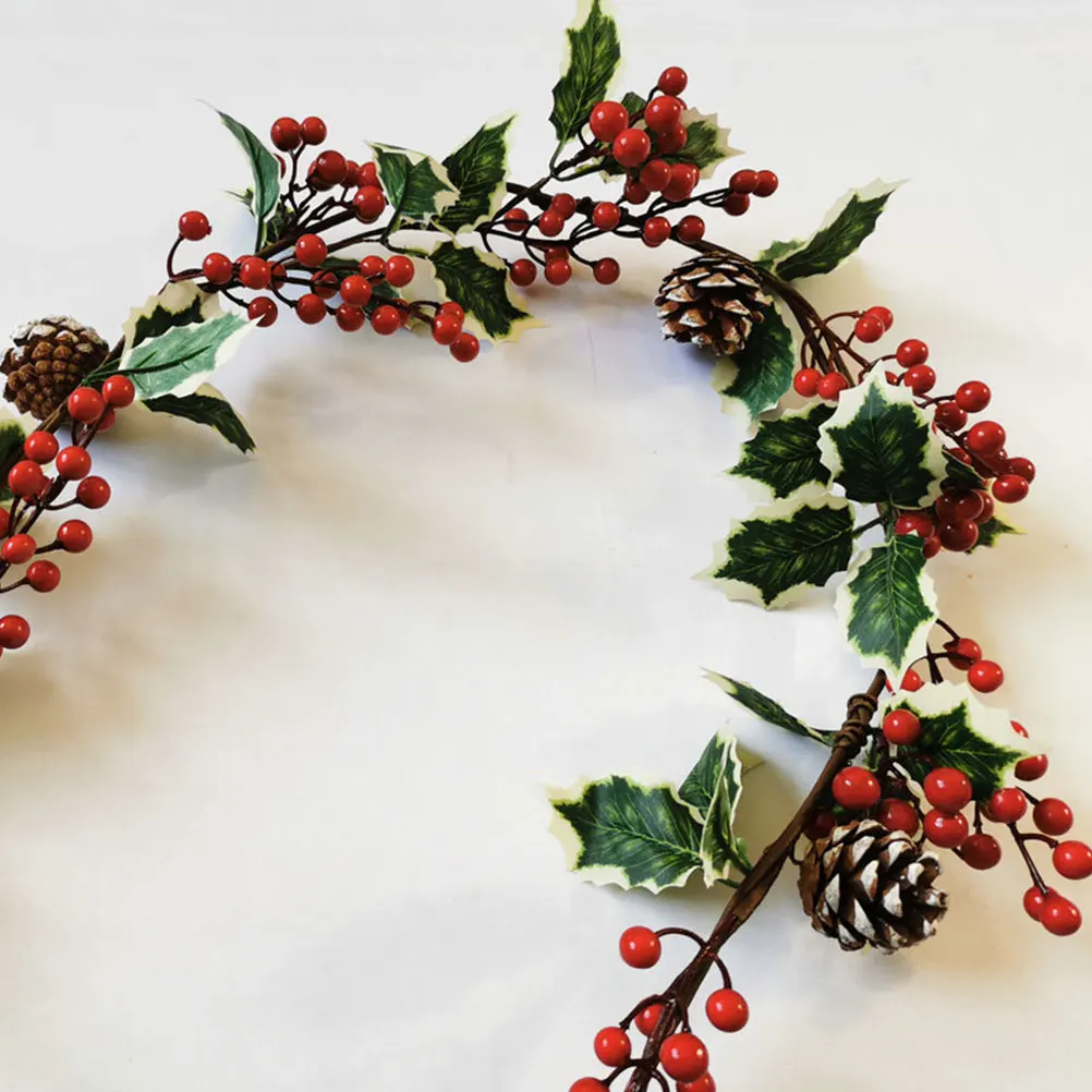 

Christmas Artificial Red Berry Wall Hanging Decor Plantas Artificiales Christmas Durability Details