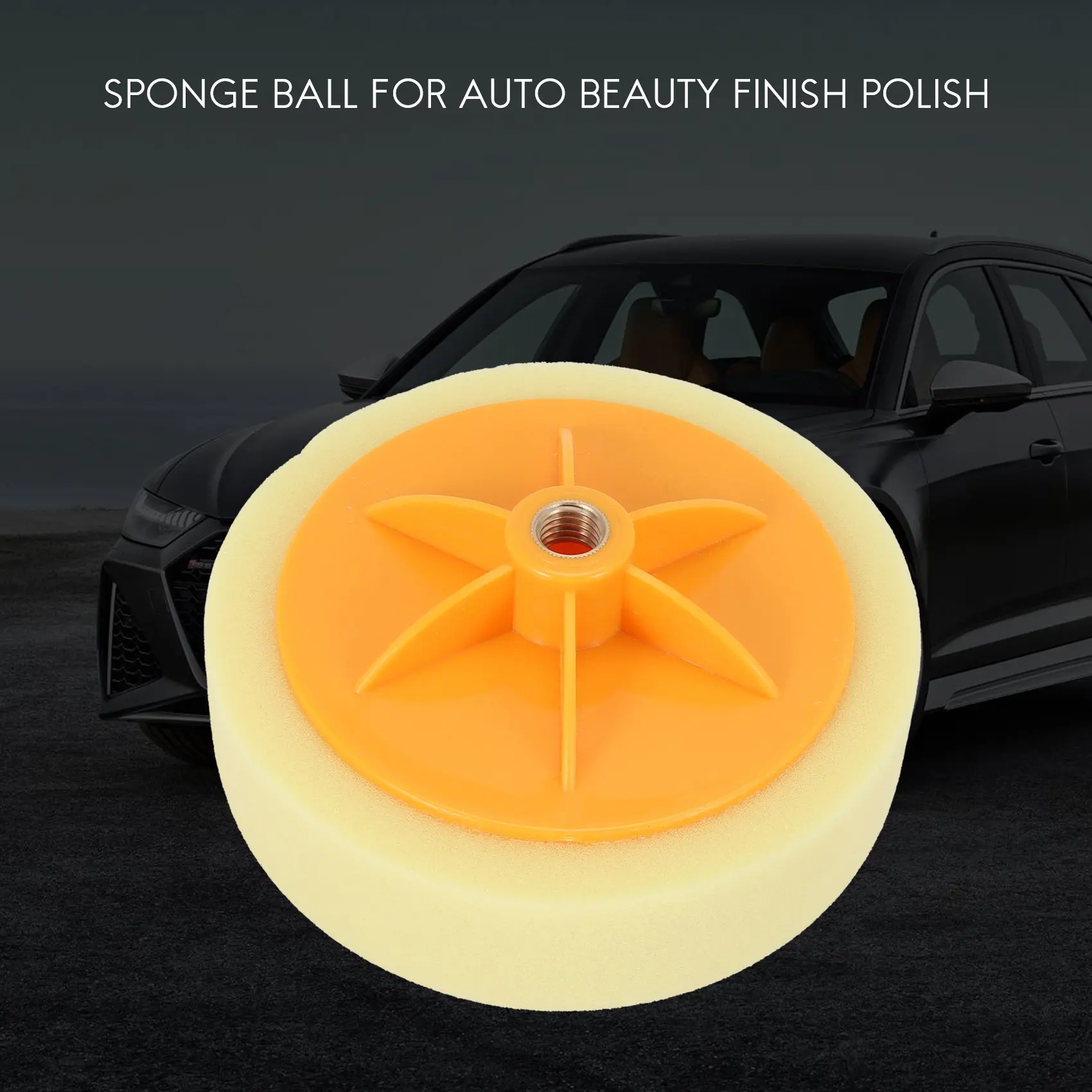 

6 Inch/15Cm Car Polishing Waxing Pad Sponge M14 Wheel Polishing Waxing Pad Kit Tool For Car Polisher Yellow