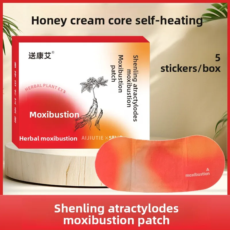 

Self-Heating Belly Patch with Thermal Core, Comforting Navel Warmth Therapy, 5 Pcs Gentle Design