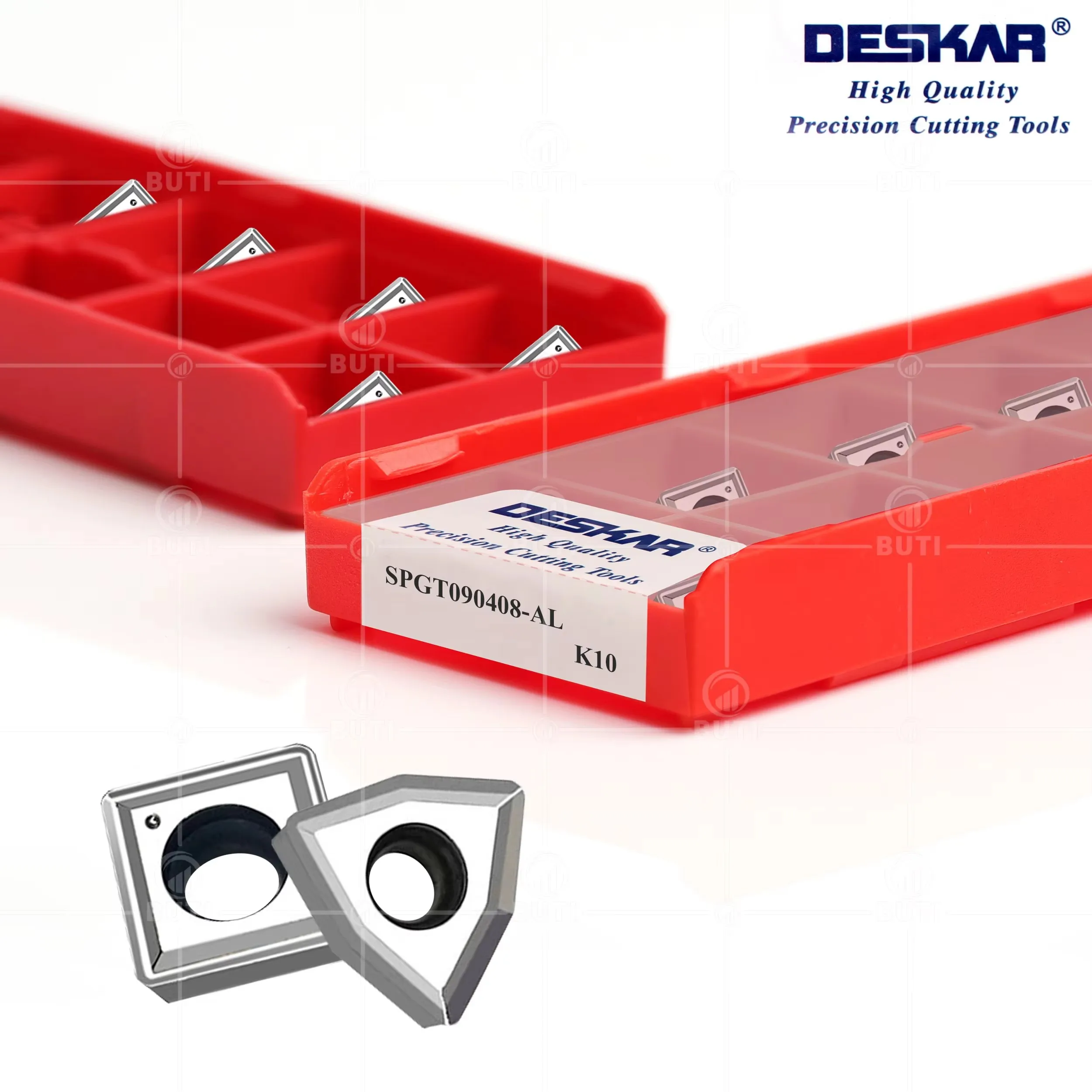 DESKAR 100% الأصلي SPGT060204 SPGT07T308 SPGT090408 SPGT110408 SPGT140512 WCGT080412 AL K10 U drilli الألومنيوم شفرة سبائك الصلب