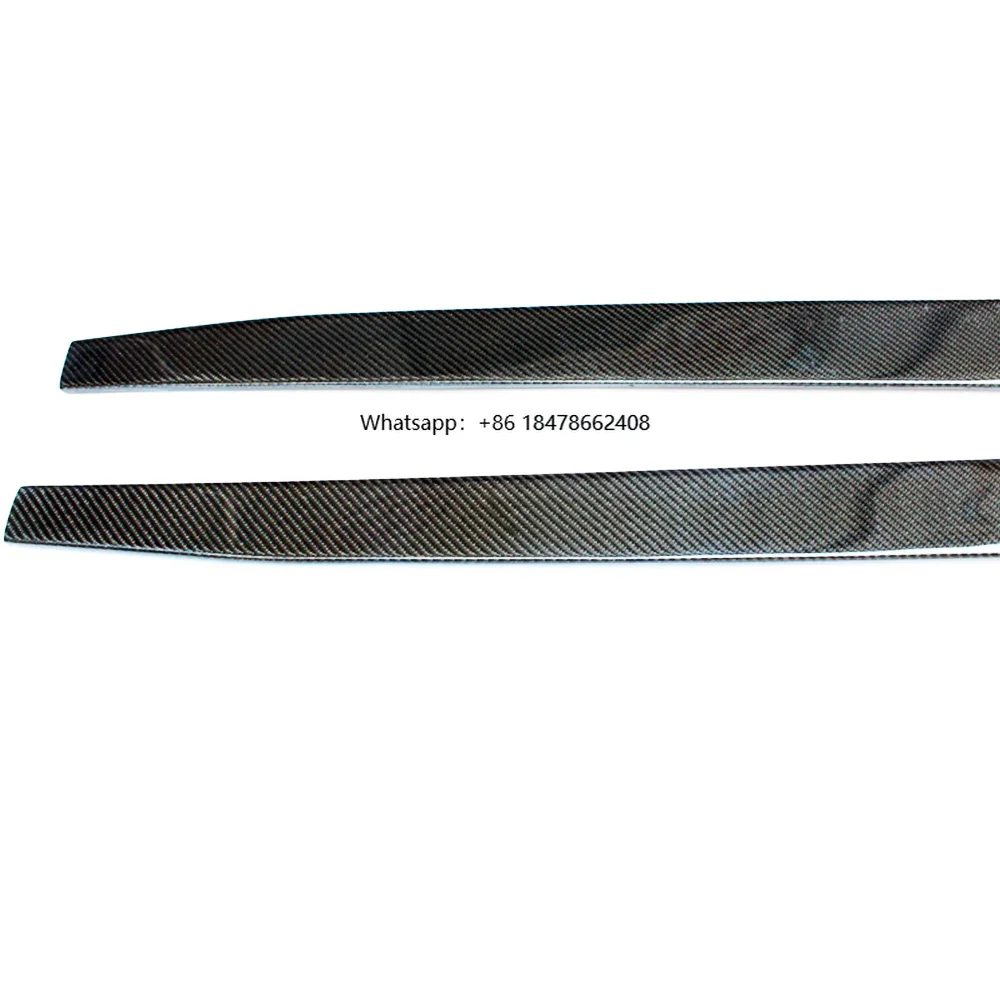 Carbon Fiber Side Skirt for G80 G81 G82 G83 M3 M4 2020UP Auto Racing Car Styling Extension Skirts