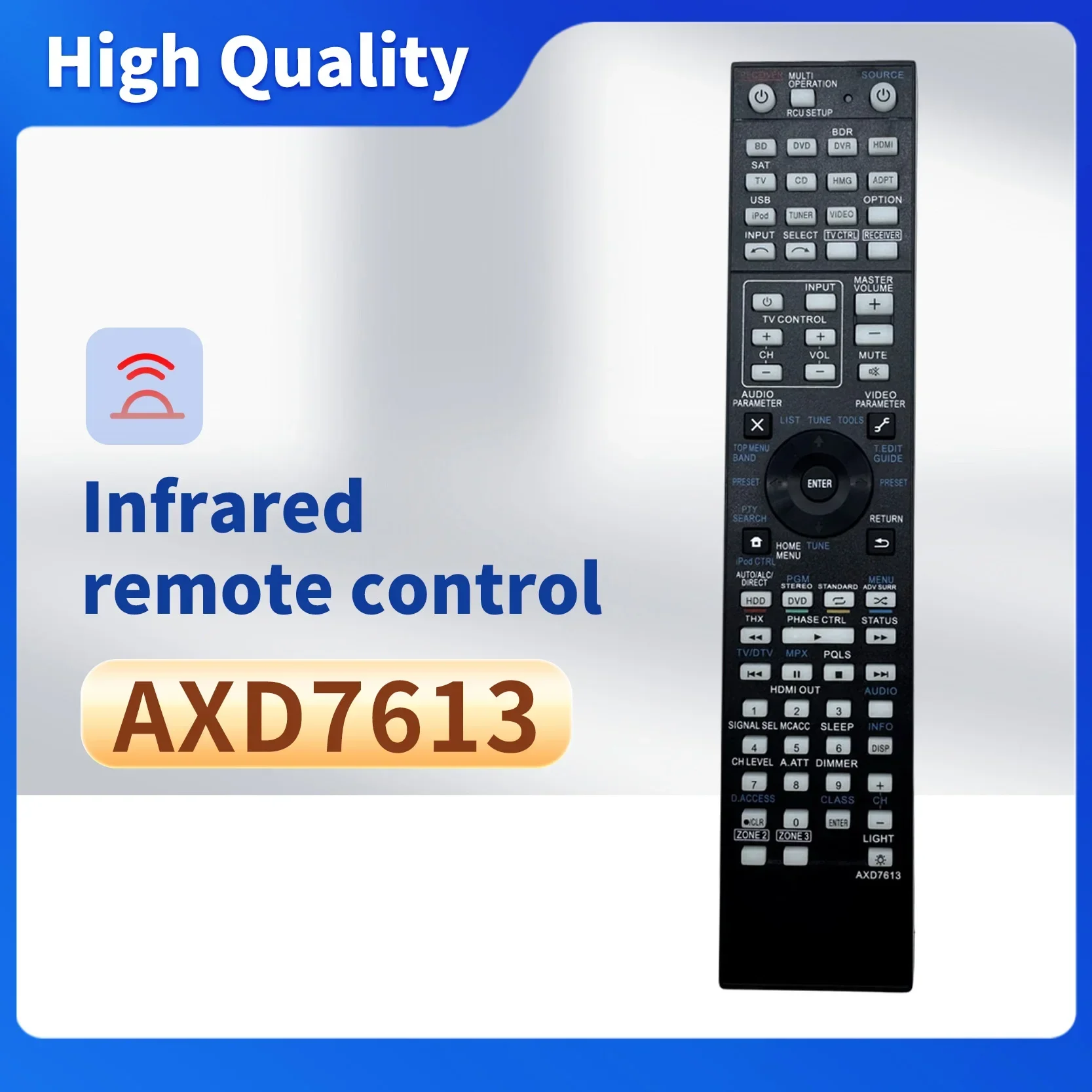 AXD7613 AXD7591 Remote Control for Pioneer AV receiver SC-LX75 VSX-2021-K VSX-LX55