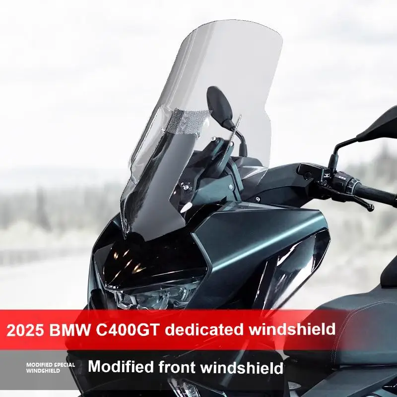 

Для 25 BMW C400GT C 400 GT модификация переднего стекла в стиле GV, усиленные аксессуары для лобового стекла, мотоцикл 2025 bmw c400gt