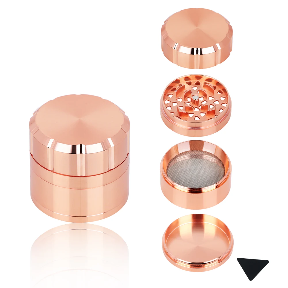 Metal Herb Crusher 63MM 4 Layers Accessories Manual Hand Grass Spice Crusher Molino de humo Accesorios de tabaco