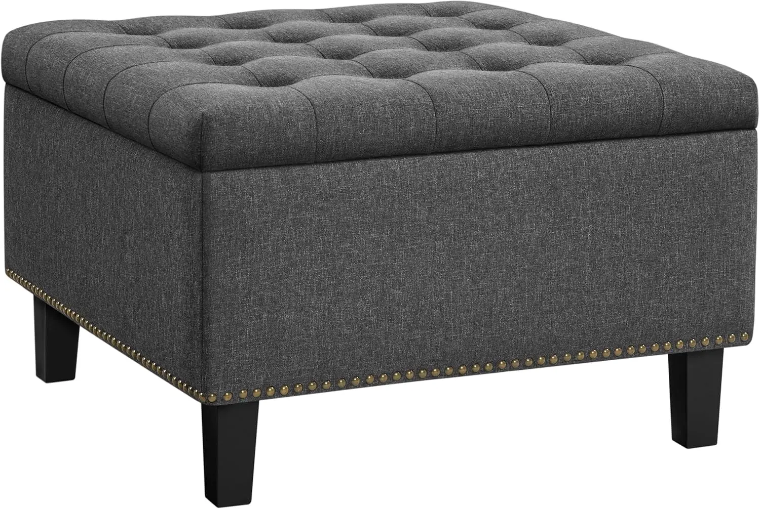 

Yaheetech Ottoman with Large Storage, Multifunctional 28-inch Storage Bench, Bedroom Bench Foot Rest with Cushion as Footboard