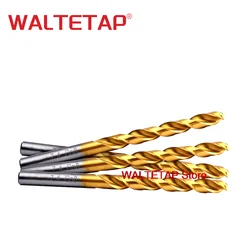 WALTETAP HSS-Co8 DIN 338 Straight Shank Cobalt Twist Drill 1 2 3 4 5 6 7 8 9 10 11 12 13 mm Drills Bit For Stainless Steel
