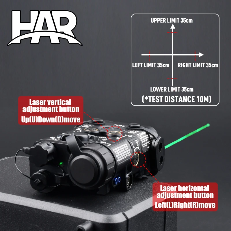 WADSN All Metal NGAL Red Green Blue Dot Strobe Laser IR Ray Aimming LED White Light Hunting Scout Light Airsoft Weapon Accessory