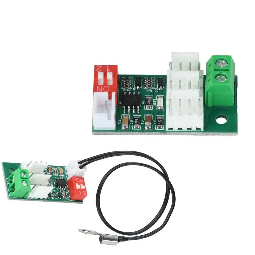 Fan Speed Controller 3 Way 4 Wire DC 12V 24V Thermostatic PWM Temperature Control Regulator 5A Max Output with DIP Switch