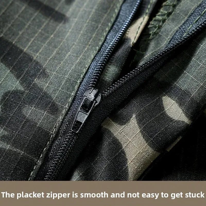 Verschleißfeste Cargohose für Herren, lässige Arbeitshose, Stretch-Hose, atmungsaktiv, mit mehreren Taschen, für den Außenbereich, wasserdicht, für Training, Wandern, für Herren – Detail 11