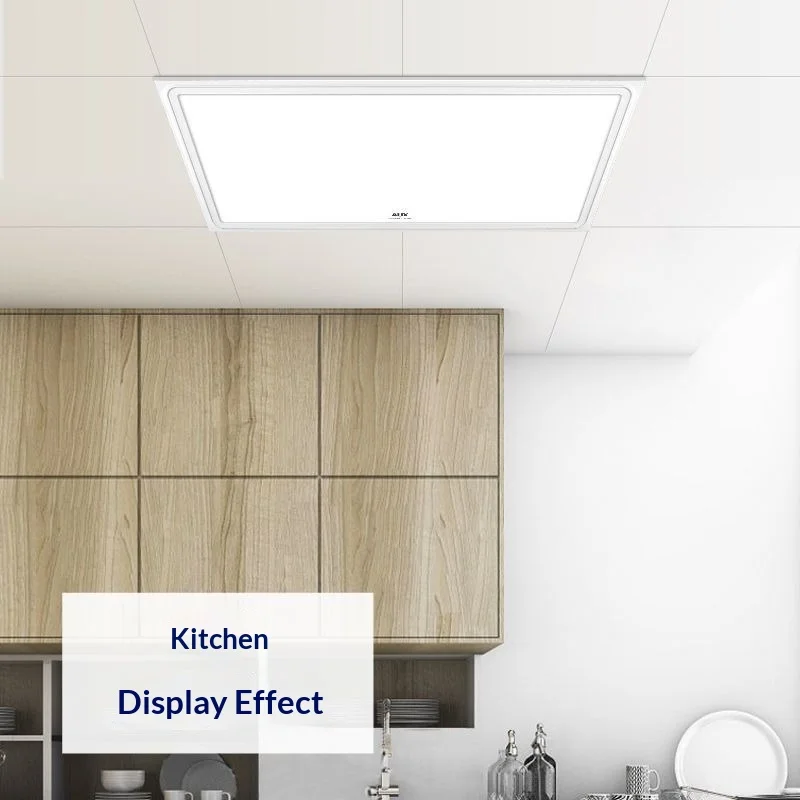 Modern Recessed Integrated Ceiling LED Panel Light with Aluminum Frame for Kitchen Bathroom Waterproof Lighting Room Decor