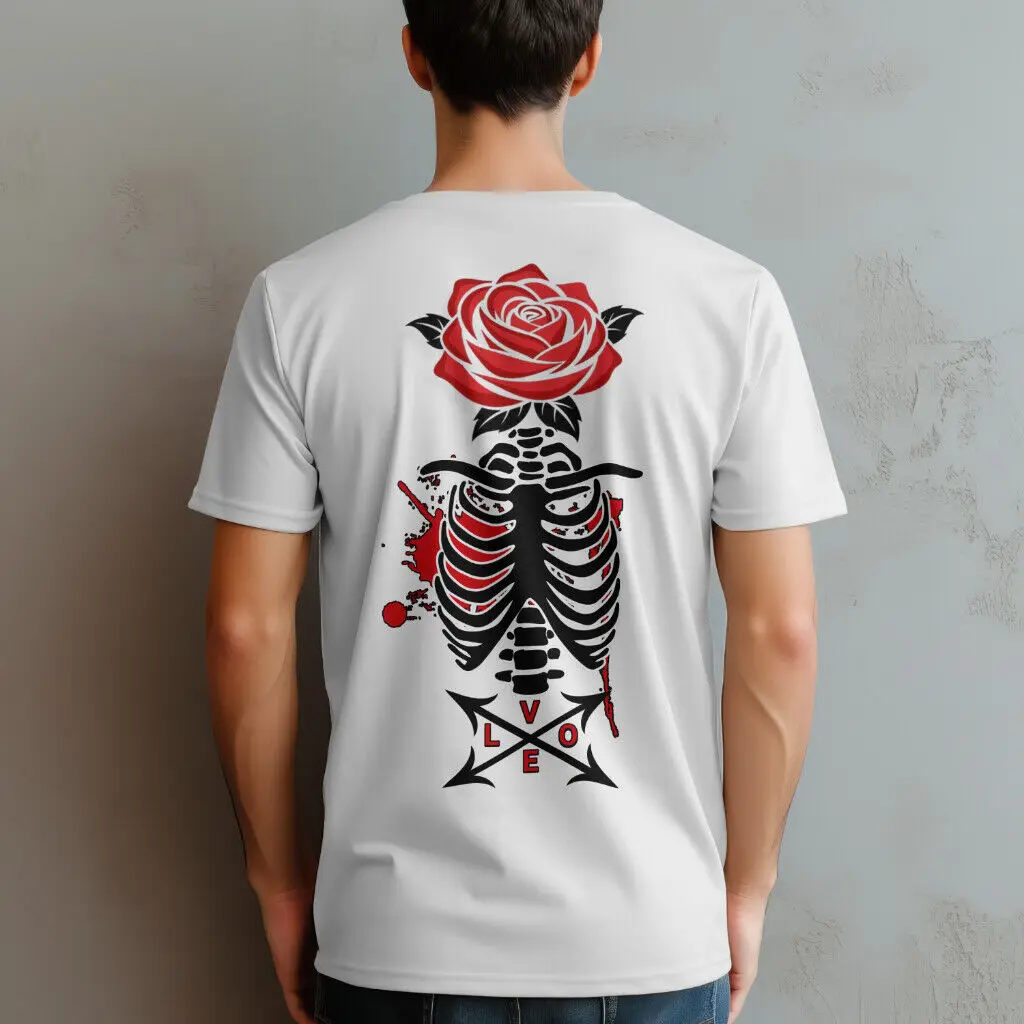 Rose Modules leton T-shirt graphique unisexe Love Taille S-2XL