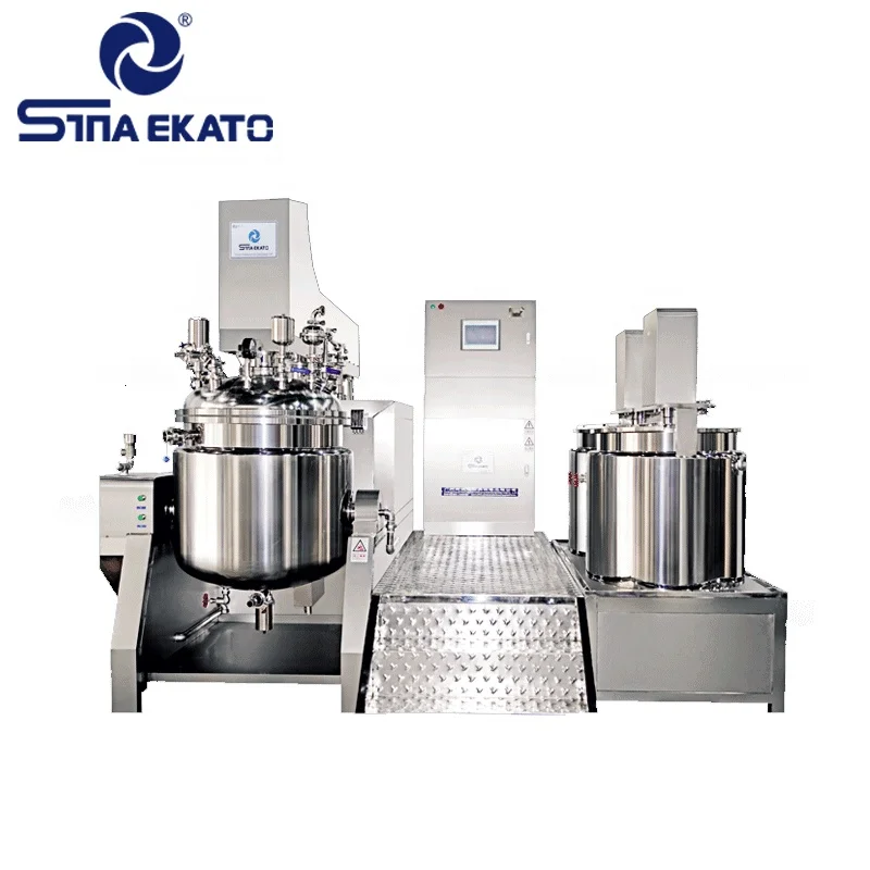 300L Electric PLC System Homogenizer for Liquid Mixtures for Detergent Soap Shampoo Perfume Cosmetics Paint Cream 220V Vacuum