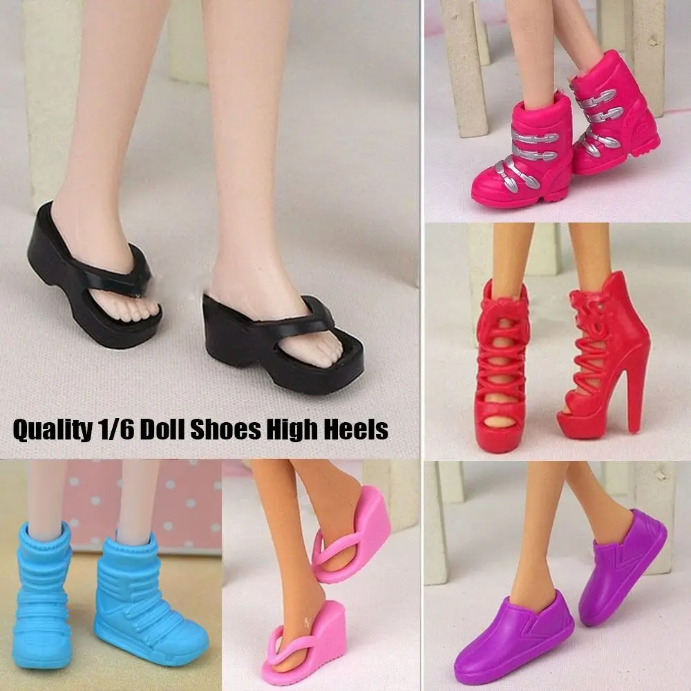 High Quality Quality 1/6 Doll Shoes Original 30cm High Heels Shoes 10 Styles Super Model Boots Doll Accessories