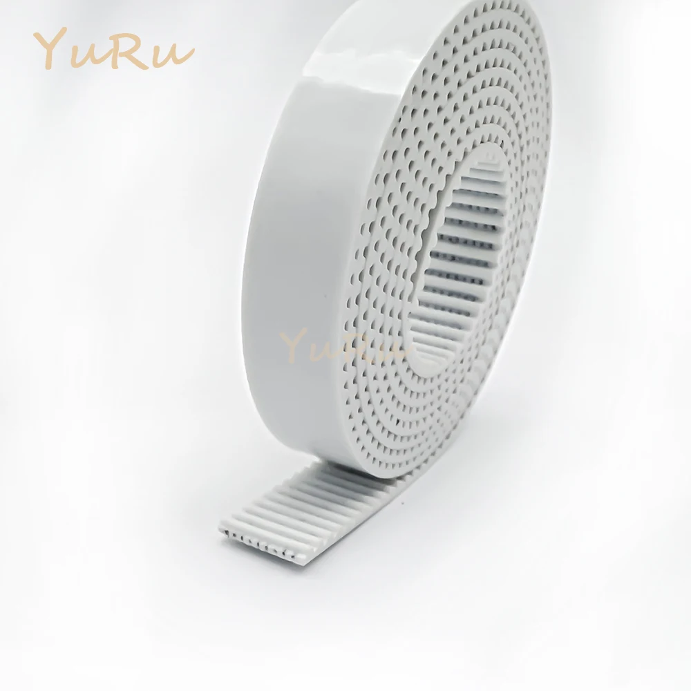 GT2 Belt PU with Steel Core GT2 Belt 2GT White Timing Belt Width 5/6/9/10/15/30mm Synchronous Belt Anti-wear Reinforce Open Belt