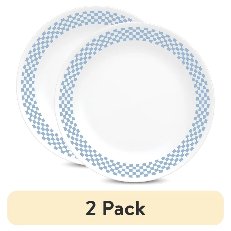 (2 pack) 10.25" Glass Dinner Plate