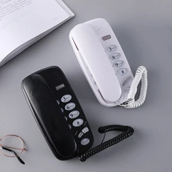 KXT-580 Big Button Corded Phone Telephones Landline Phone with Call Light Redial Pause Support Wall Mount or Desk Phone
