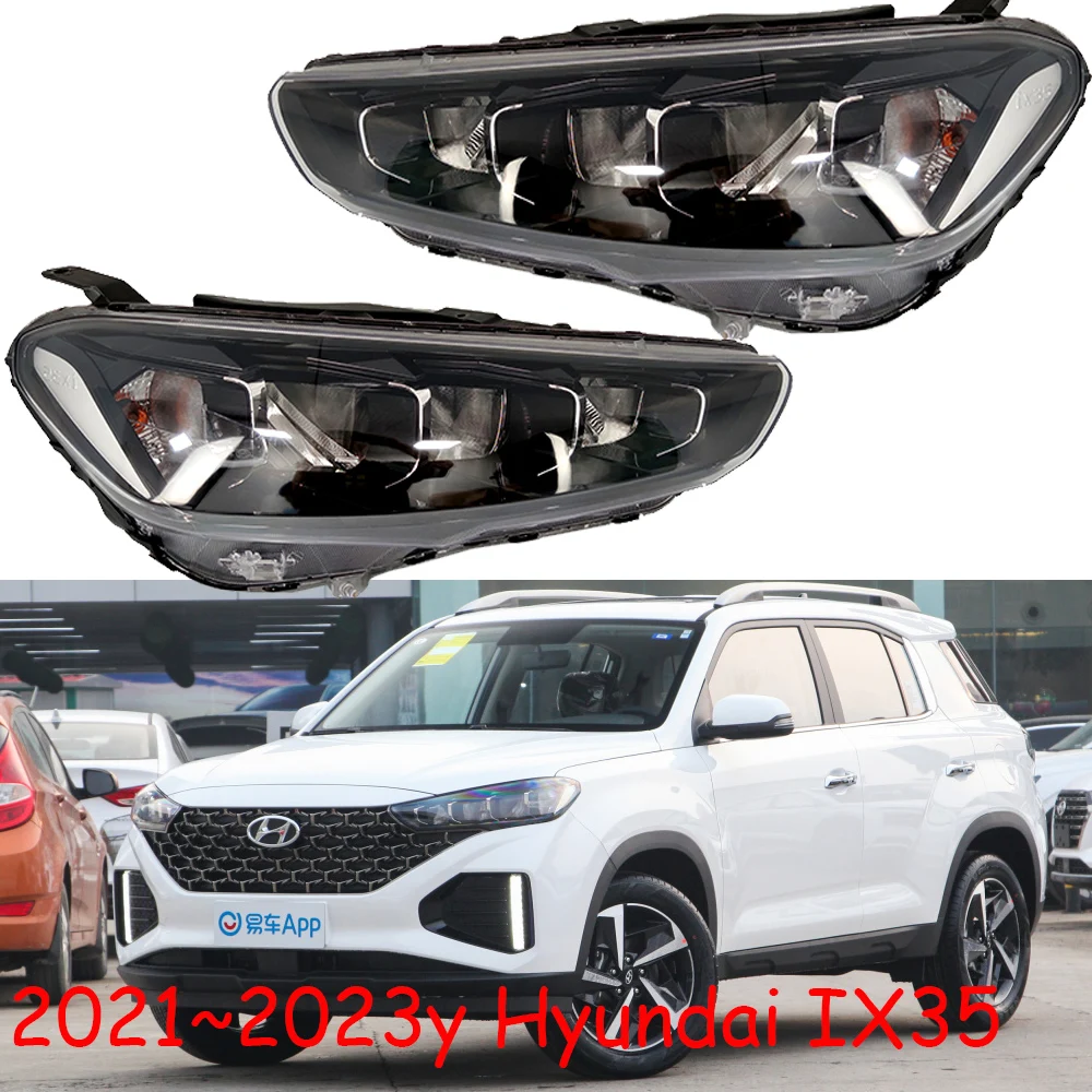 1pcs car bumper Tucson headlamp For Hyundai IX35 headlight 2021~2023y car accessories head lamp for Hyundai IX35 fog lamp