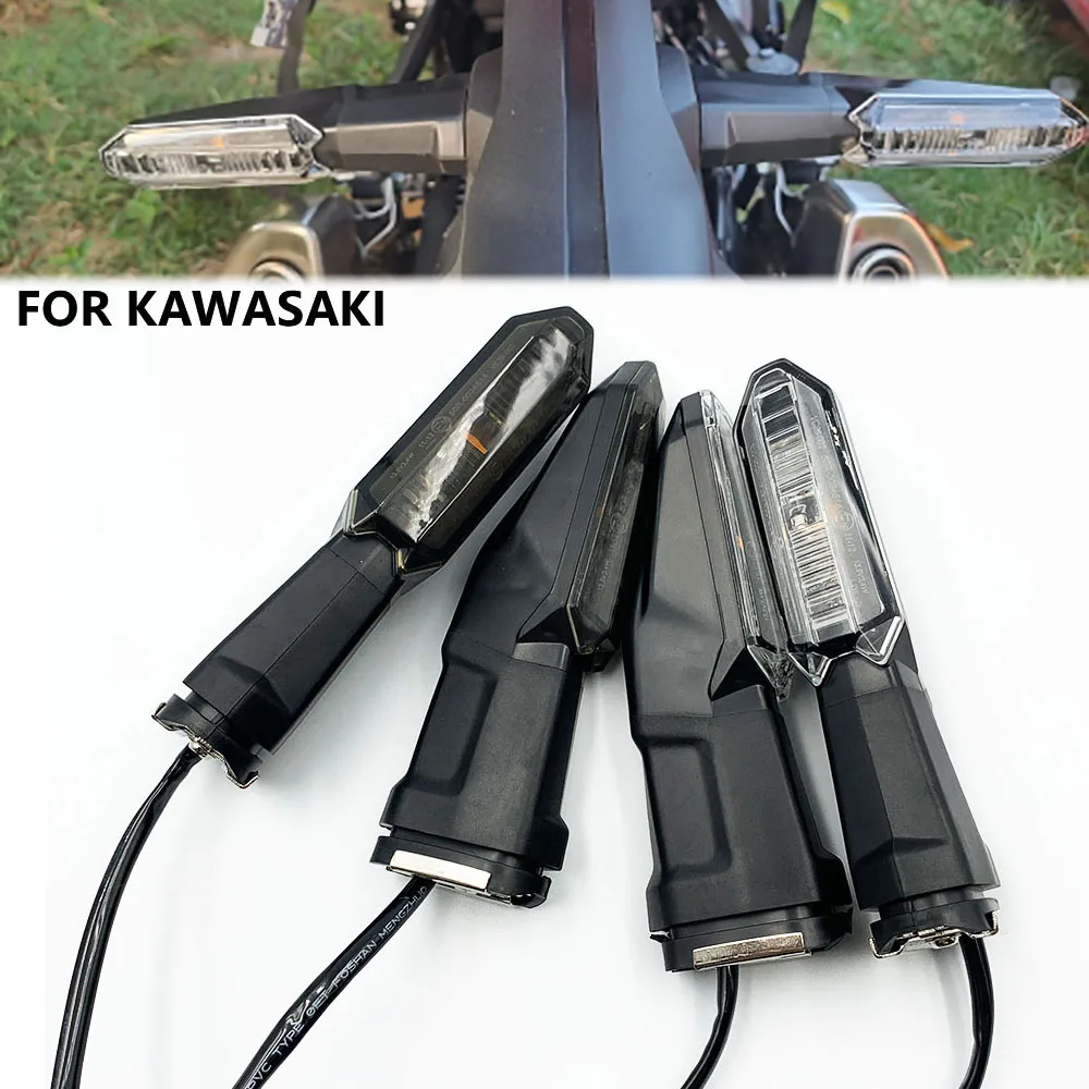 For KAWASAKI Z 125 250 SL 300 400 650 750 800 900 RS 1000 H2 Motorcycle LED Turn Signal Indicator Lights Blinkers