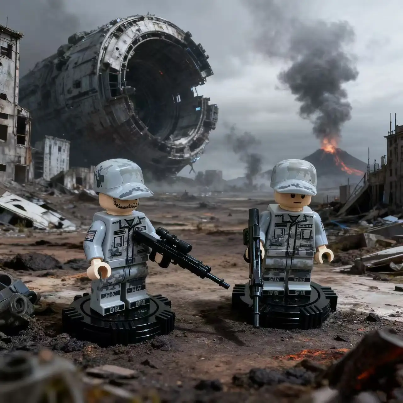 เซมโบ บล็อก ยานพาหนะขนส่งบนพื้นผิวดวงจันทร์จากภาพยนตร์เรื่อง โลกที่กำลังเดินทาง โดรนตัวล่า ตัวต่อของเล่นเสริมพัฒนาการ ของขวัญสำหรับเด็กผู้ชาย