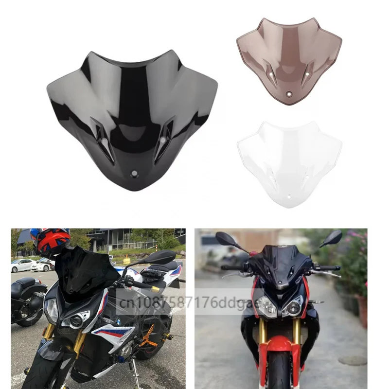 

For BMW S1000R S 1000R S 1000 R 2014 2015 2016 2017 2018 Black Motorcycle Windshield WindScreen Wind S1000 R