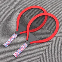 Raqueta de tenis para niños, raquetas de bádminton para niños, juego deportivo de pelota de playa, juego de plástico para exteriores, accesorios ovalados para niños pequeños