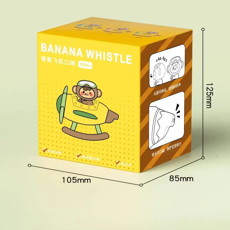 Children Soothing Silicone Small Plane Whistle Shower Bath Music Training Whistling for Baby Toys Cartoon Eating Teether Toys