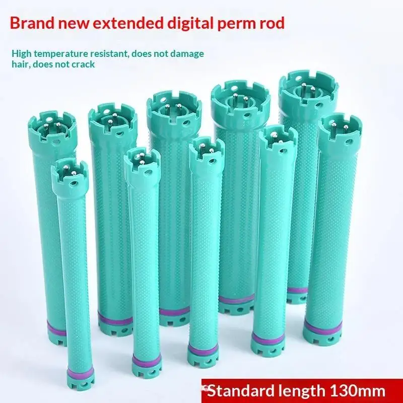 Professional Digital Perm Rod 24V Low Voltage 13cm Heat Resistant Waterproof Durable for Salon Hairdressing