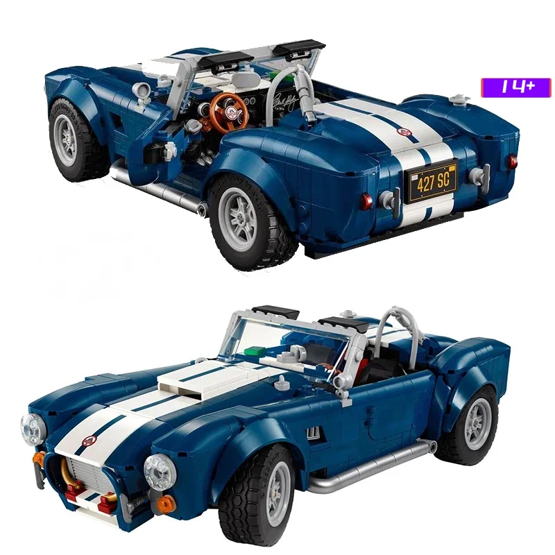 

In stock 1241PCS Compatible 10357 COBRA Technic Car Building Blocks- DIY Supercar Model Kit, Collectible Display Toys for Boy