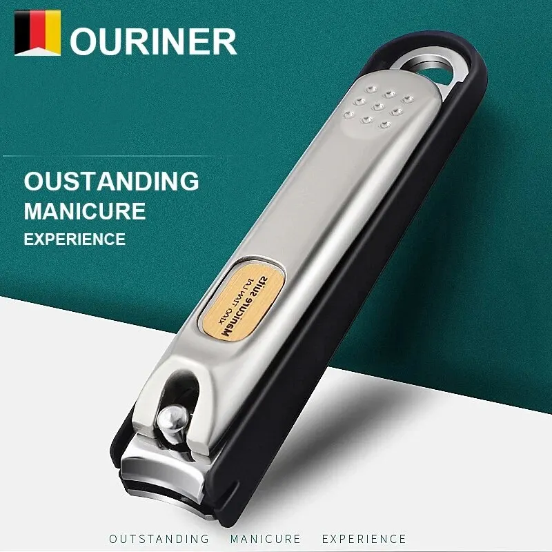 Cortauñas, tijera para pedicura, cortaúñas de acero inoxidable, antisalpicaduras, herramientas de manicura, diseño biónico