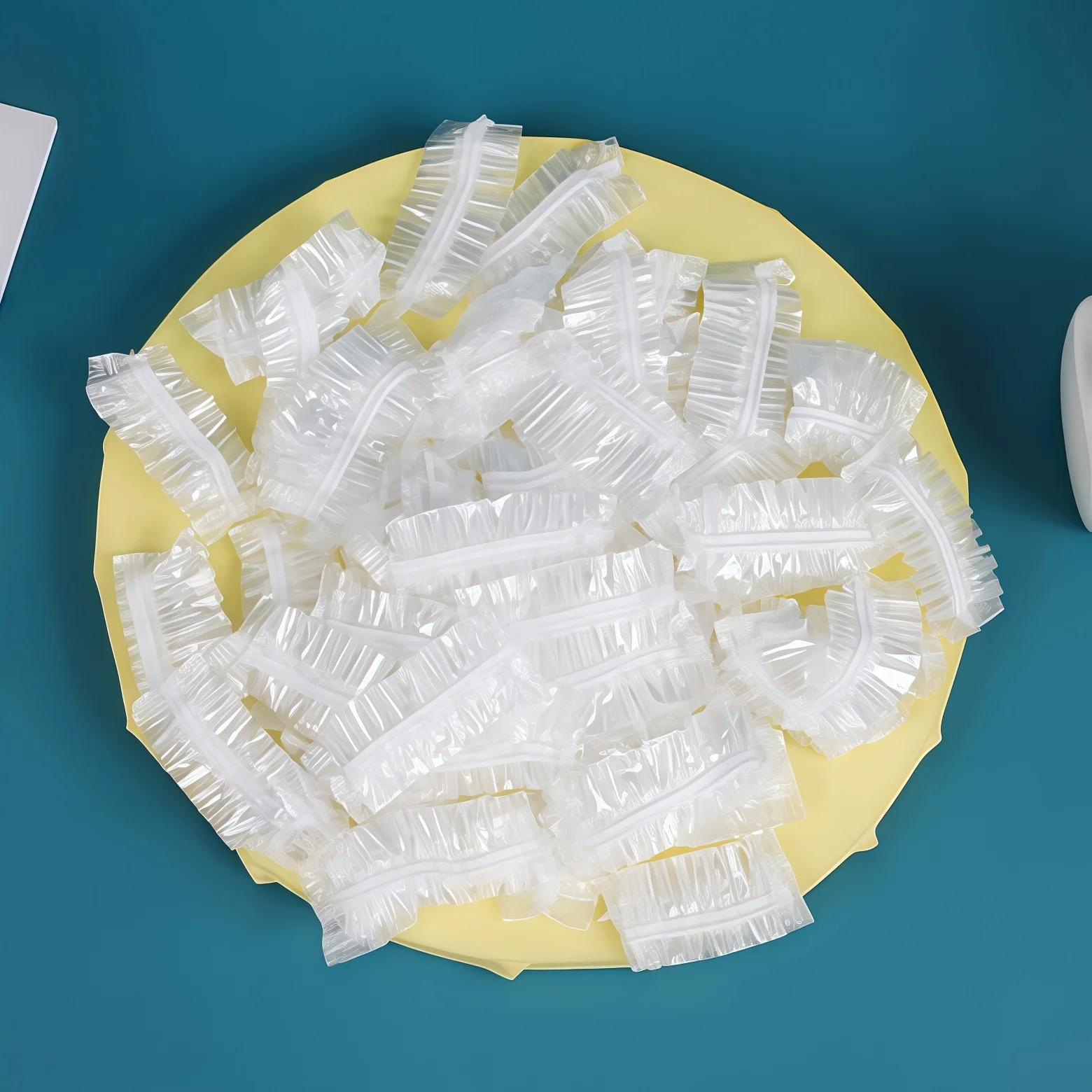 100/200/500PCS Einweg Ohrenschützer Transparente Elastische Dusche Haar Farbstoff Ohr Schutz Abdeckung Werkzeug Schild Wasserdichte Earpack – Detail 3