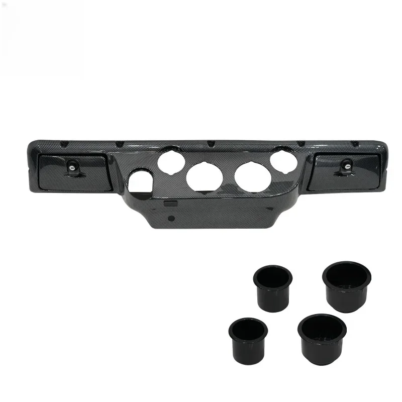 Golf Cart Front Plastic Dash Cover Carbon Fiber Style Fit for Club Car DS Golf Cart Replacement Dashboard Panel