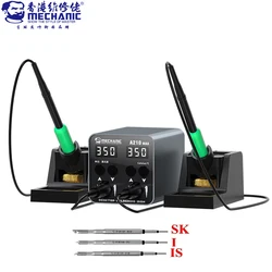 MECHANIC A210 MAX Smart Desktop Soldering Station 100W with Double Handle Base LED Large Display Suitable for C210 Soldering Tip