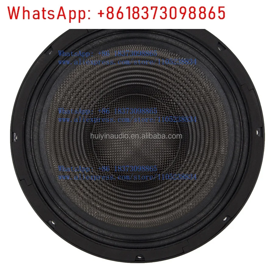 12-Inch subwoofer 600 Watt RMS 8 Ohm 100 dB SPL midrange speaker with neodymium motor aluminum cast basket, 12100-011