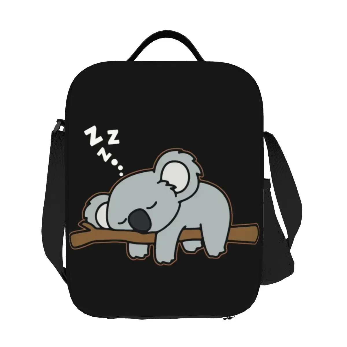 Cute Lazy Koala Bear Napping Thermal Insulated Lunch Bag Zoo Animal  Container for Work School Travel Storage Bento Food