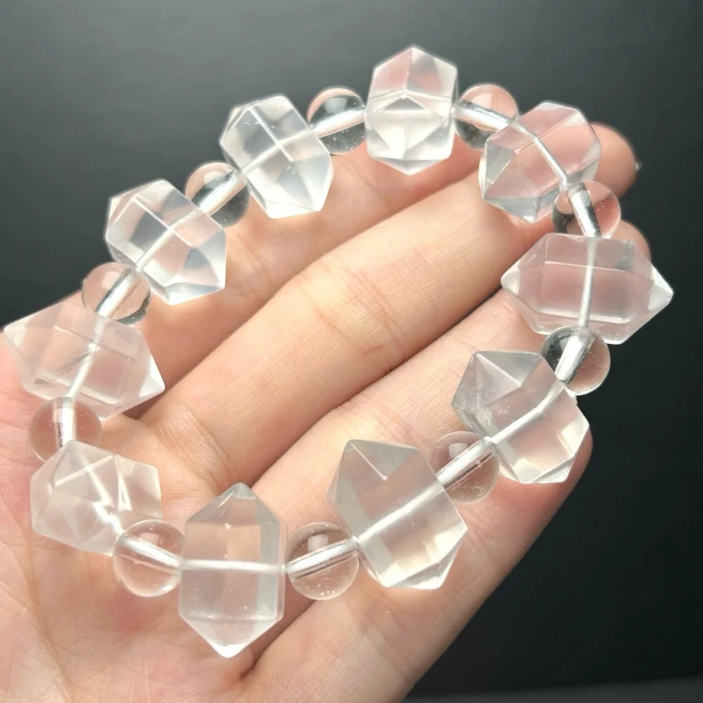 natural-milky-quartz-two-point-bracelet-17mm-healing-reiki-crystal-fashion-fengshui-jewelry-for-men-and-women-birthday-gift