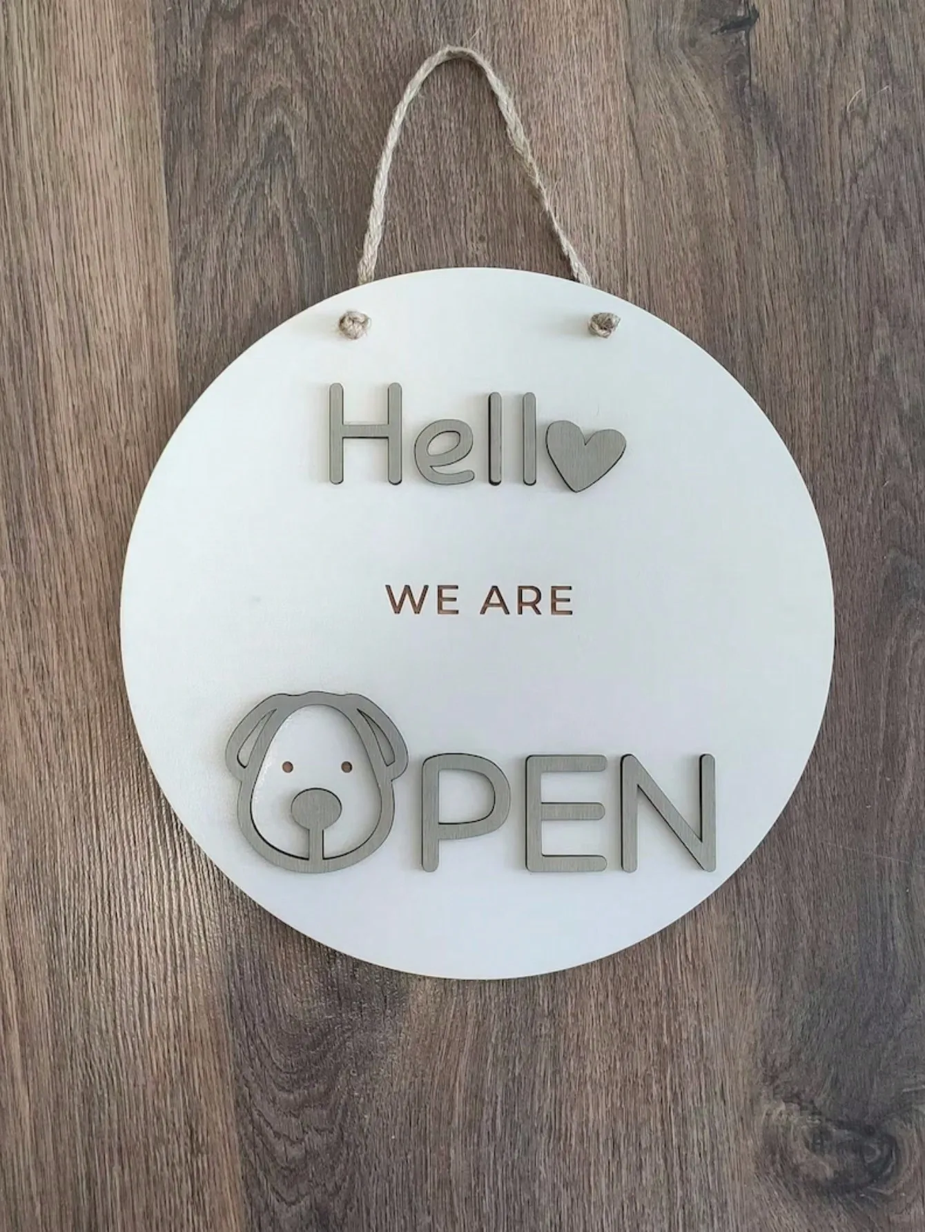 1 piece of 3D double-sided open closed business signage personalized custom wooden signage