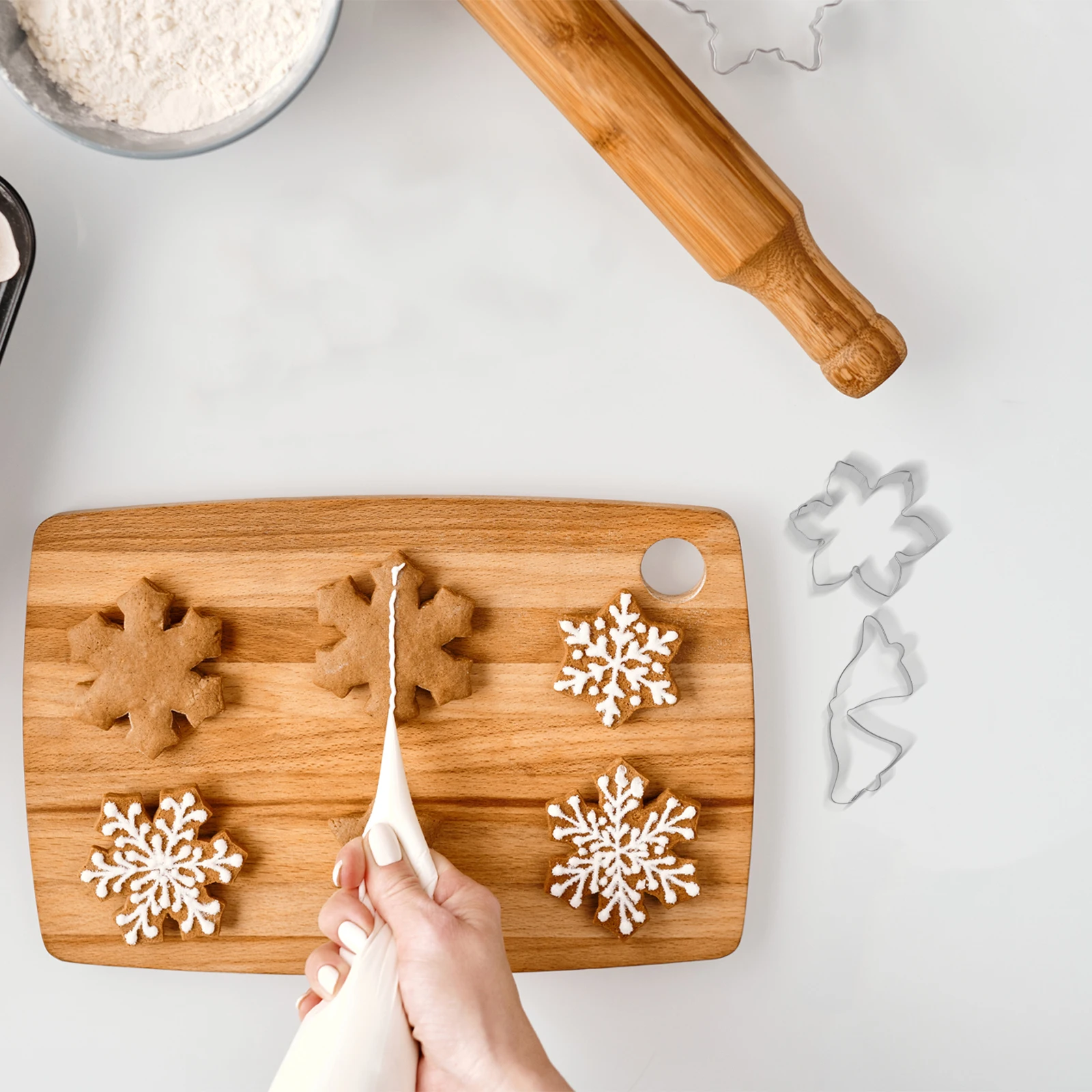 

16pcs Stainless Biscuit Mold Fruit Cute Christmas Baking Tools Cookie Fruit Vegetable Cake Decor