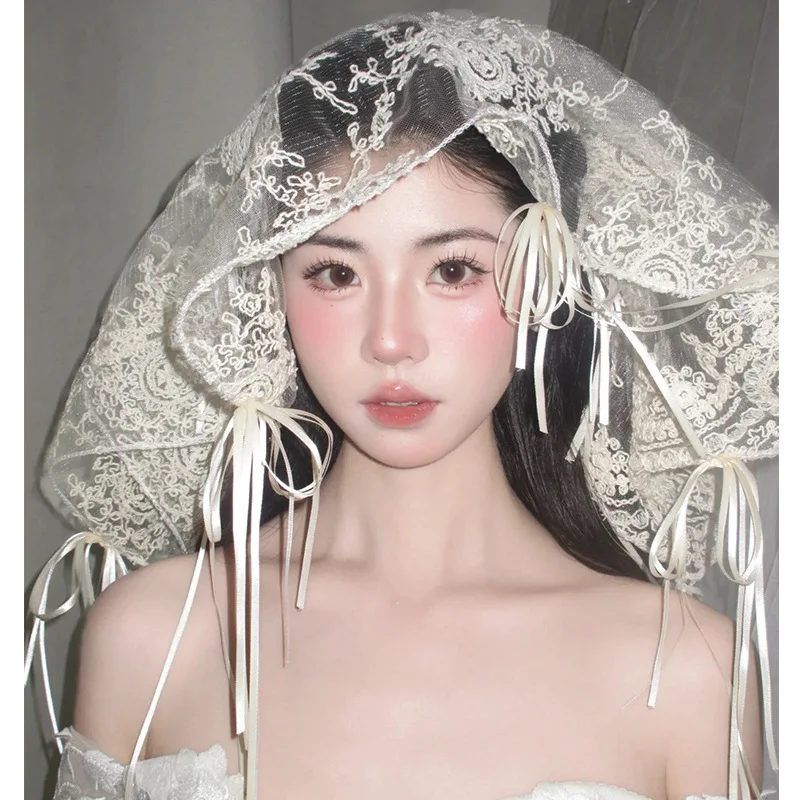 veu-pequeno-de-renda-estilo-retro-com-lacos-de-fita-acessorio-de-cabelo-nupcial-estilo-frances-para-fotos-e-viagens