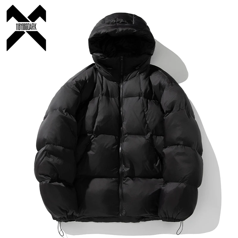 2024 Winter Heren Donsjack Waterdicht Wit Eend Donsjack Met Capuchon Warme Dikke Bovenkleding Jas Hiphop Streetwear