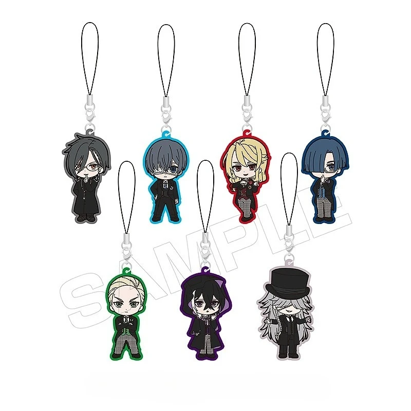 Porte-clés Black Butler Public School Arc, sangles de téléphone portable pour femmes, porte-clés pour hommes, porte-clés Under Taker, porte-clés Ciel en acrylique