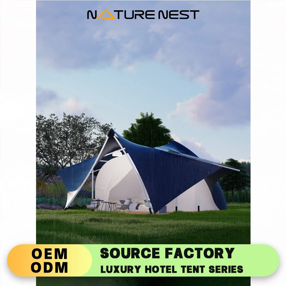 Bat tent Oxford galvanized steel pipe hotel tent special-shaped tent outdoor camping ecological park party  light luxury hotel