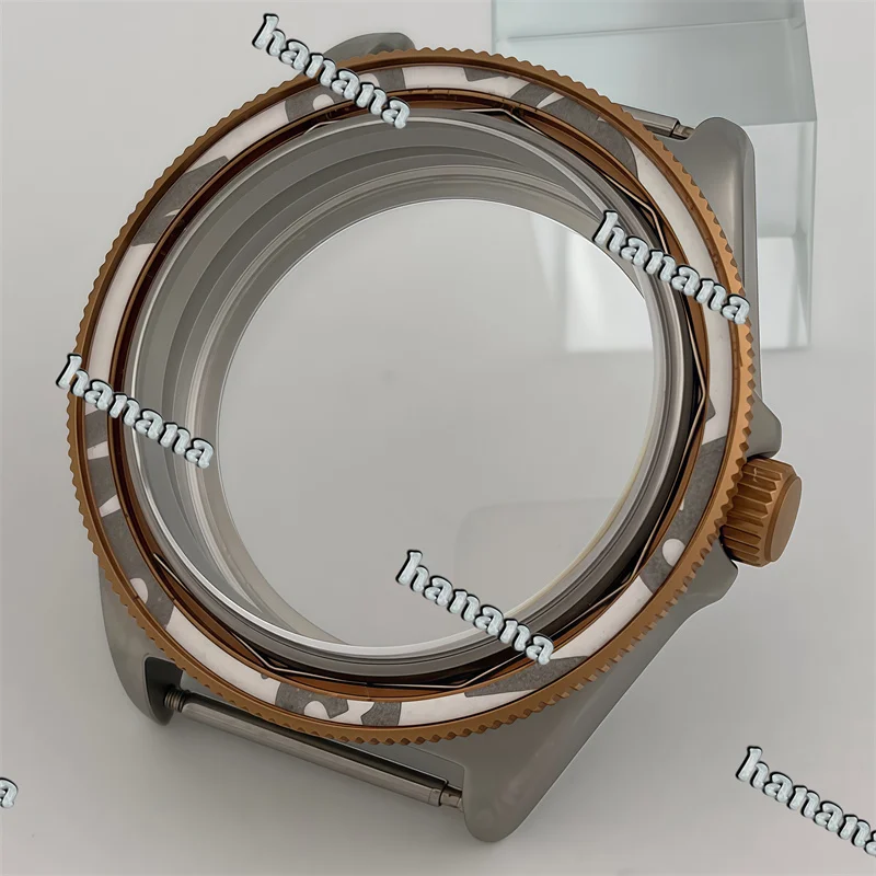 40mm Silver Rose Gold Watch Case Cylindrical sapphire Glass Fit NH34 NH35 NH36 NH70 NH71 NH72 ETA 2824 PT5000 Automatic Movement image 3