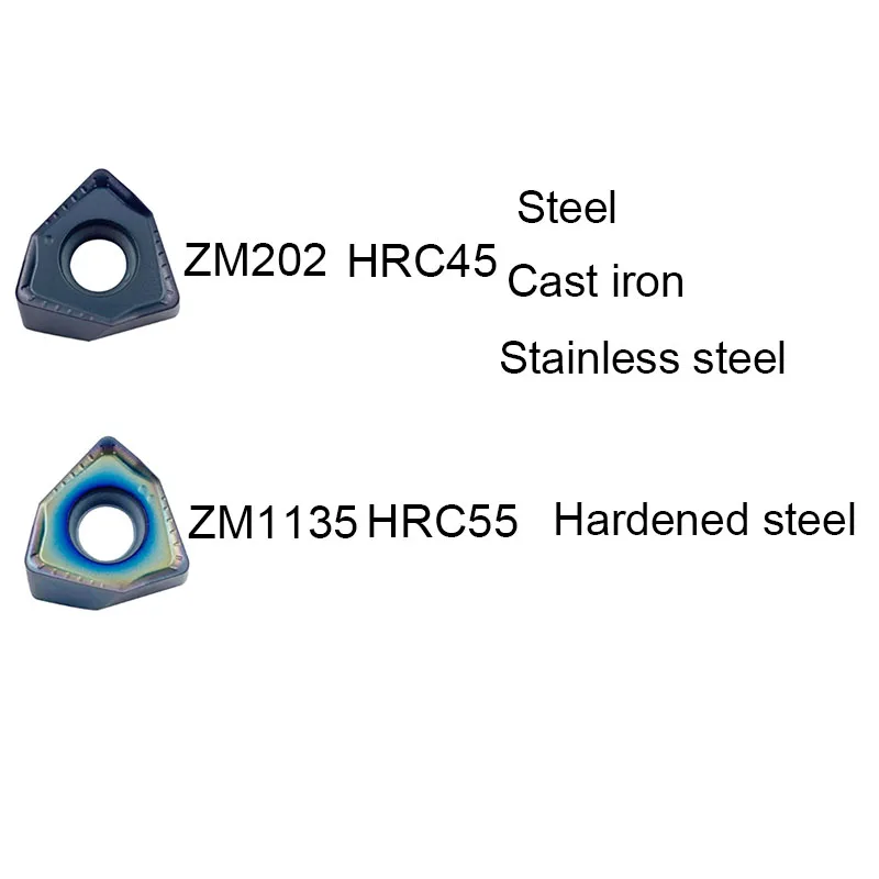 10PCS 6NGU060408R-M 6NGU060408R High-quality CNC Carbide Double-sided hexagonal fast feed milling inserts